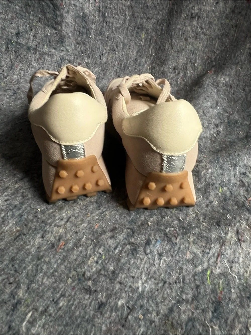 Dolce Vita Beige Suede Low-Top Sneakers
